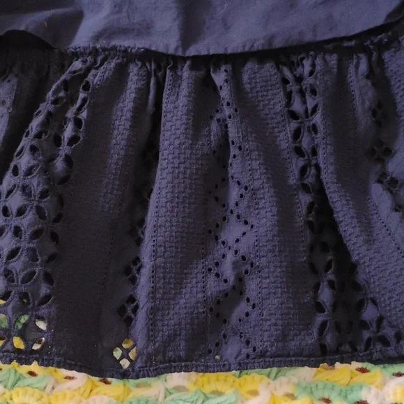 J. Crew Navy Blue Lace Dress - Picture 5 of 7